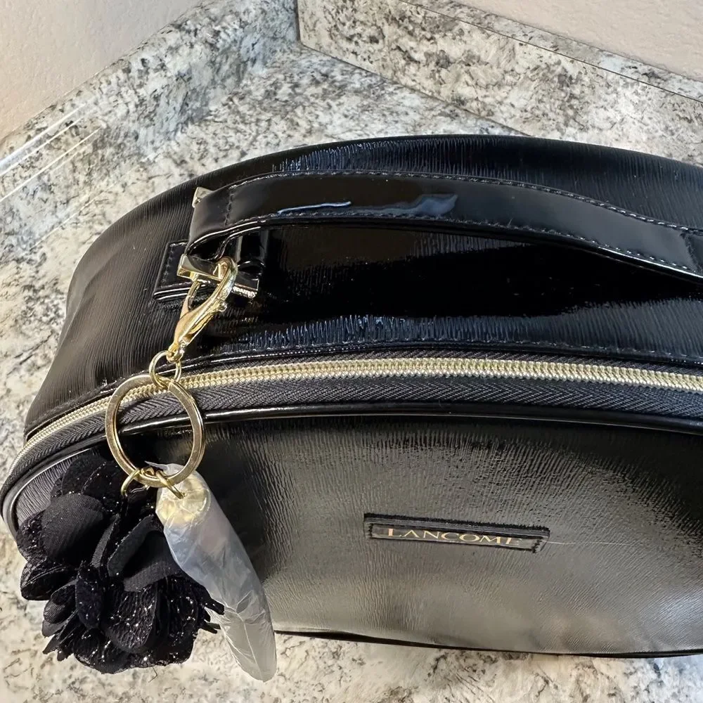 Lancôme Black Train Case Cosmetic Bag